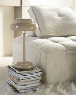 Design Tafellampen|Tafellampen-By Boo Pomm Tafellamp Beige