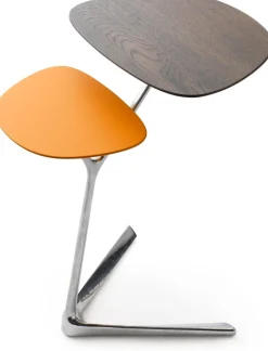 Houten Bijzettafels-Leolux Portello Bijzettafel Bruin