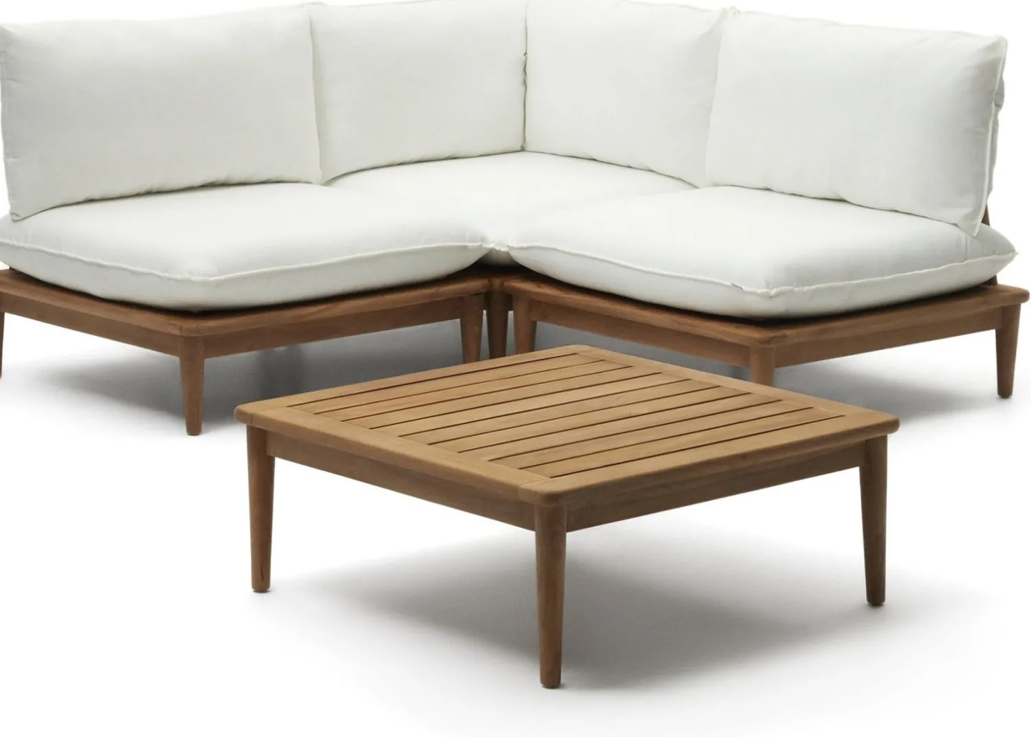 Loungesets-Kave Home Portitxol Loungeset Wit, Bruin