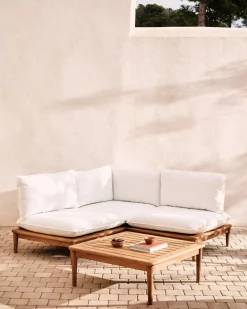 Loungesets-Kave Home Portitxol Loungeset Wit, Bruin