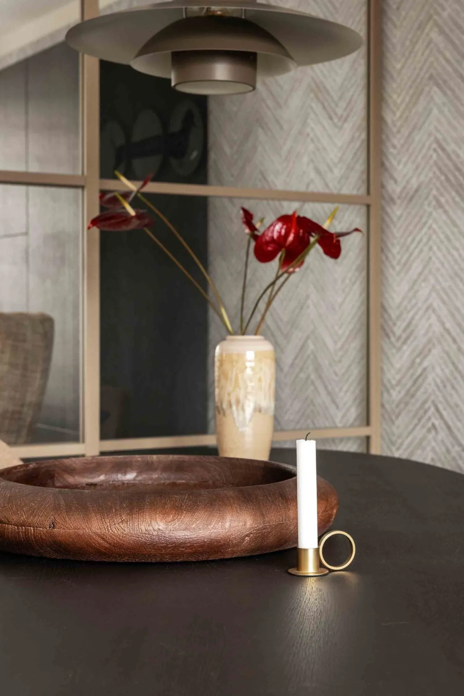 Hanglampen|Hanglampen-Eijerkamp Collectie Potenza Hanglamp Taupe