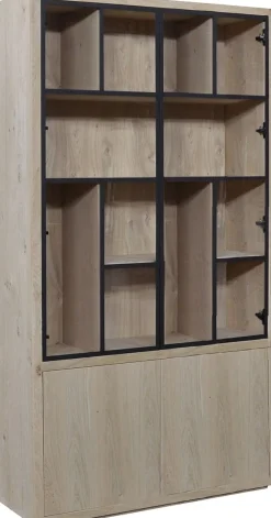 Vitrinekasten|Buffetkasten-Eijerkamp Collectie Prado Glaskast Naturel