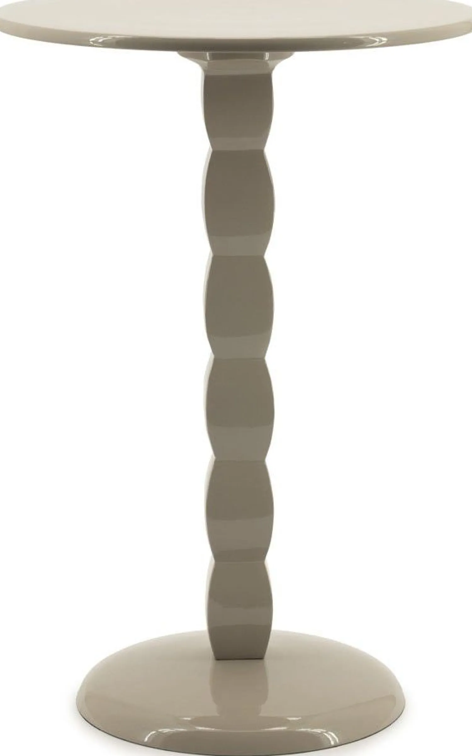 Ronde Bijzettafels-By Boo Prinz Bijzettafel Taupe