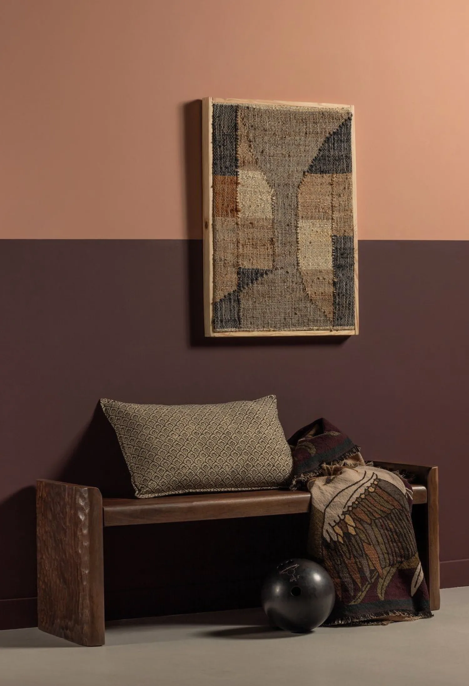 Zitbanken-WOOOD Prop Bankje Warm Brown