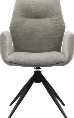 Draaibare Eetkamerstoelen|Eetkamerstoelen Met Armleuning-Trendhopper Pula Eetkamerstoel Ash