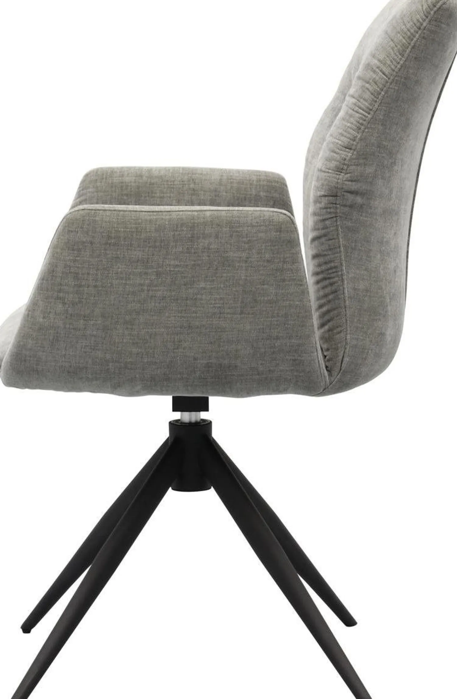 Draaibare Eetkamerstoelen|Eetkamerstoelen Met Armleuning-Trendhopper Pula Eetkamerstoel Ash
