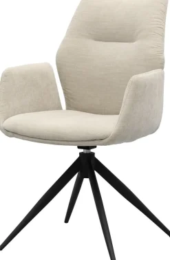 Draaibare Eetkamerstoelen|Eetkamerstoelen Met Armleuning-Trendhopper Pula Eetkamerstoel Toffee