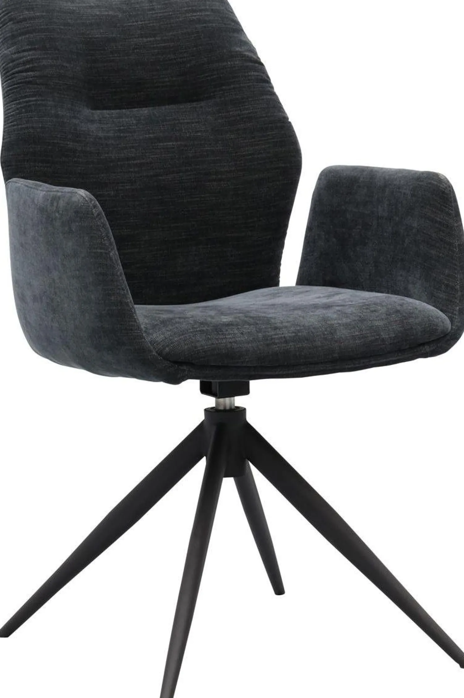 Draaibare Eetkamerstoelen|Eetkamerstoelen Met Armleuning-Trendhopper Pula Eetkamerstoel Black