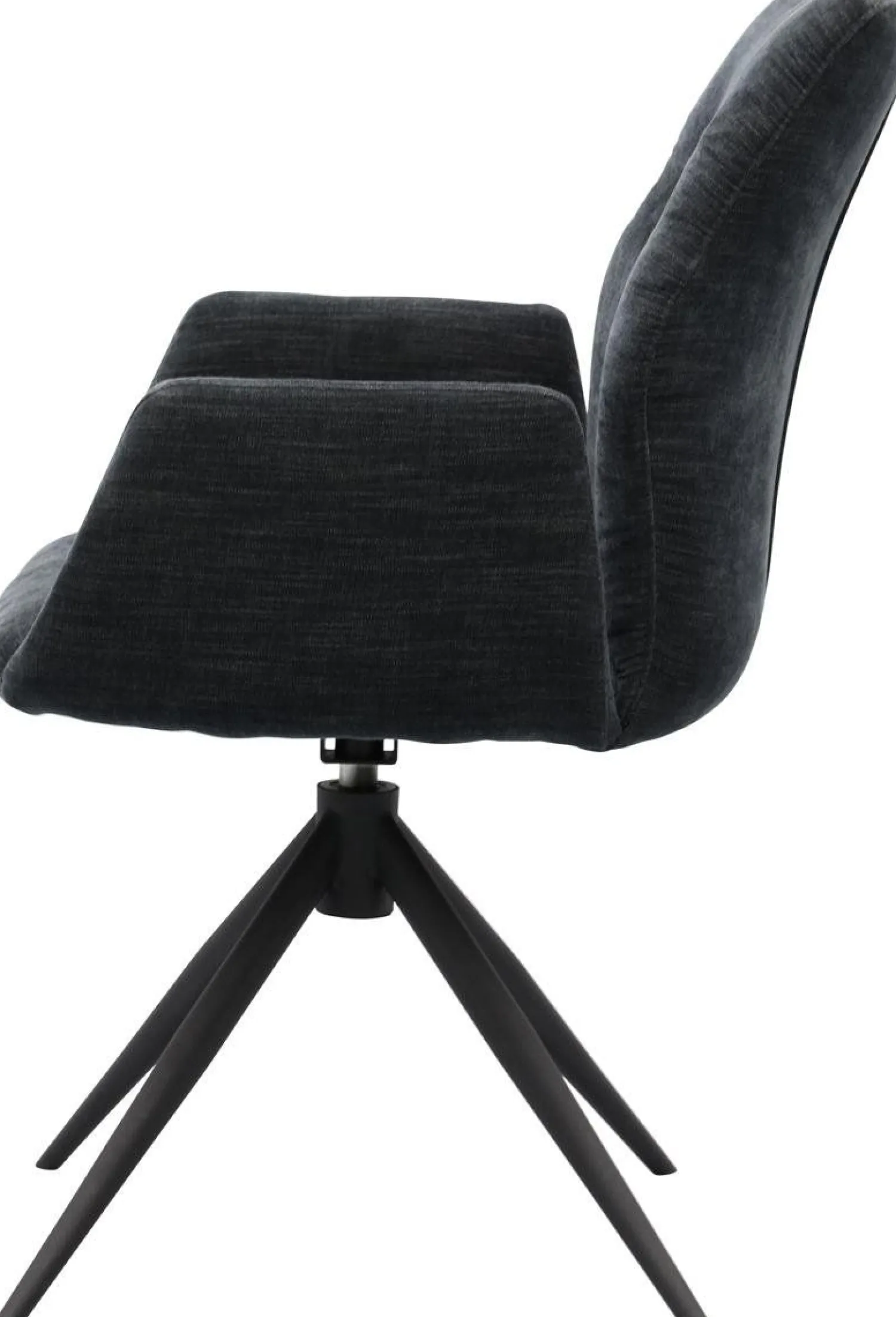 Draaibare Eetkamerstoelen|Eetkamerstoelen Met Armleuning-Trendhopper Pula Eetkamerstoel Black