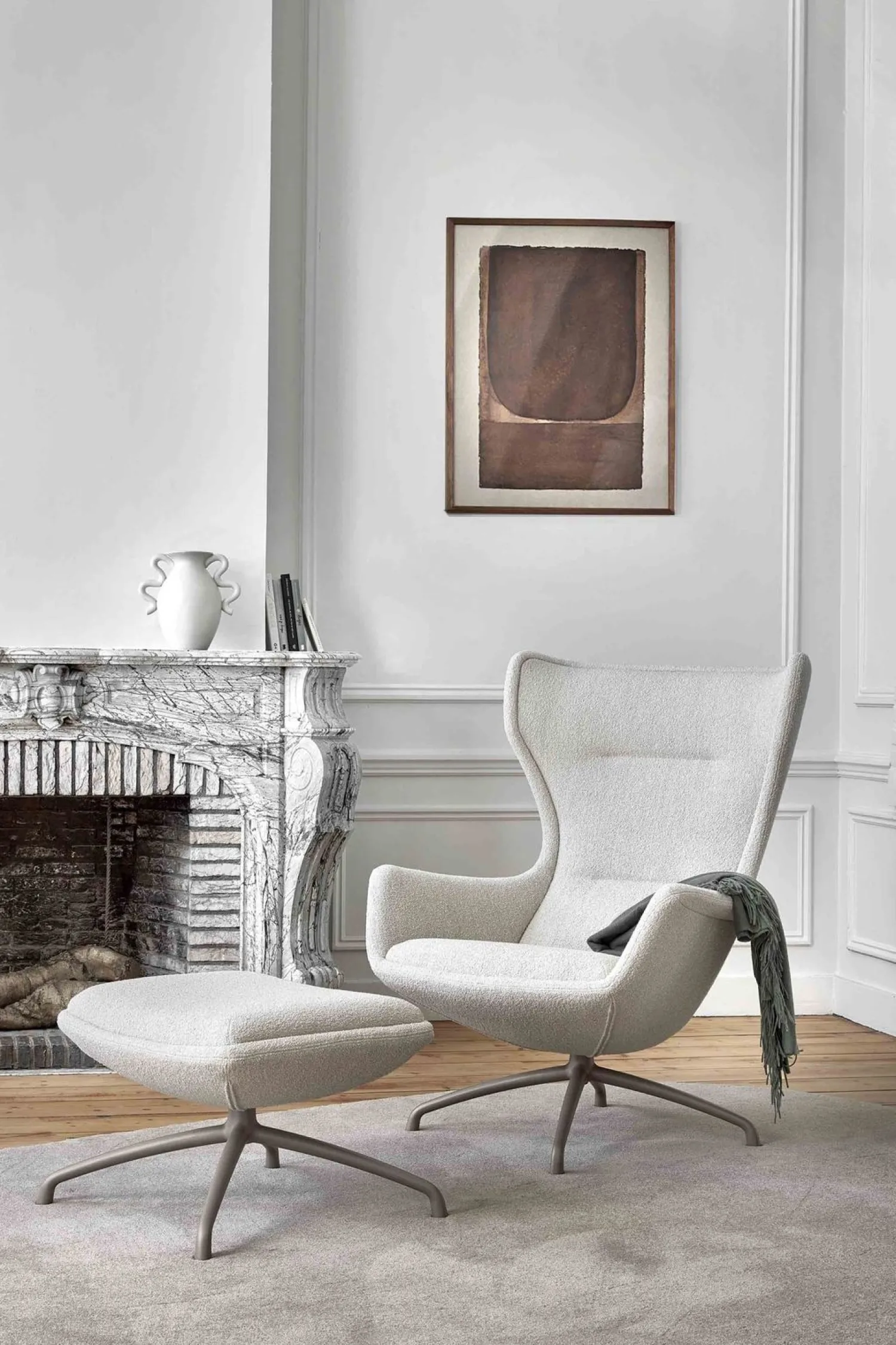 Design Fauteuils|Oorfauteuils-EYYE Puuro Fauteuil Donker groen