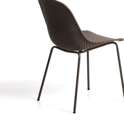 Tuinstoelen-Kave Home Quinby Tuinstoel Bruin