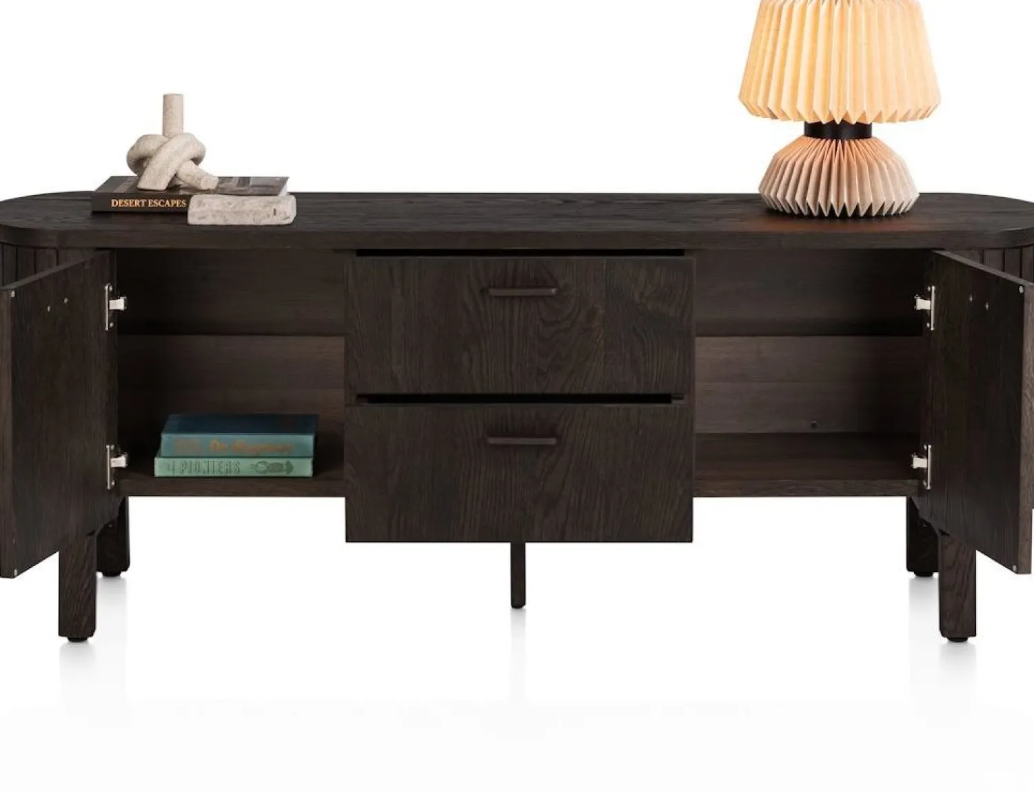 Dressoirs-Henders en Hazel Ravello Lowboard Basalt