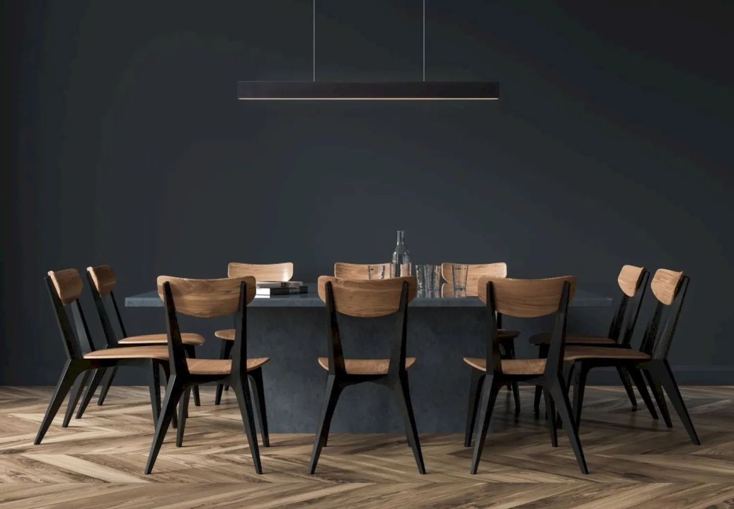 Moderne Hanglampen|Moderne Hanglampen-Lucide Raya Hanglamp Zwart