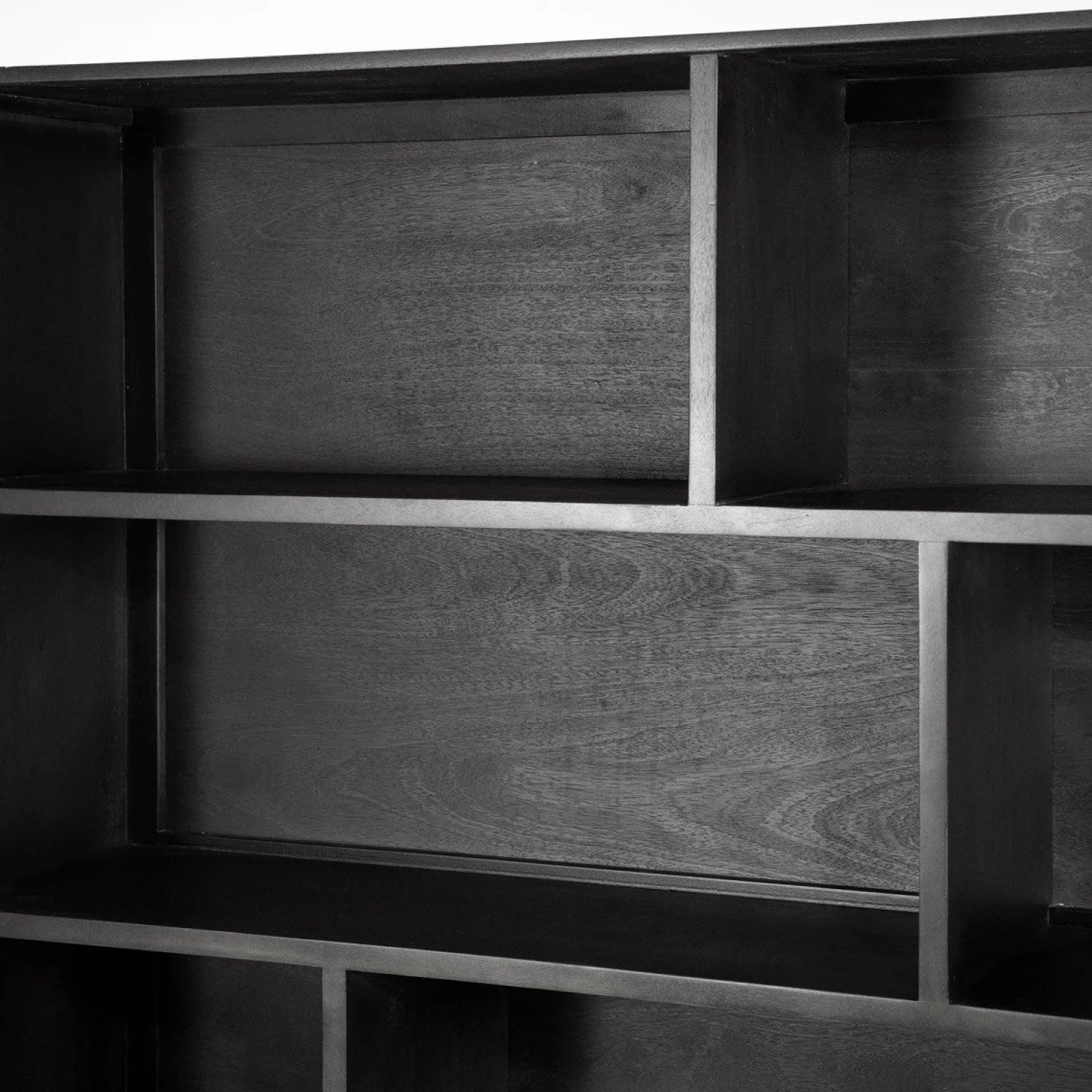 Boekenkasten|Opbergkasten-Eleonora Remi Wandkast Zwart