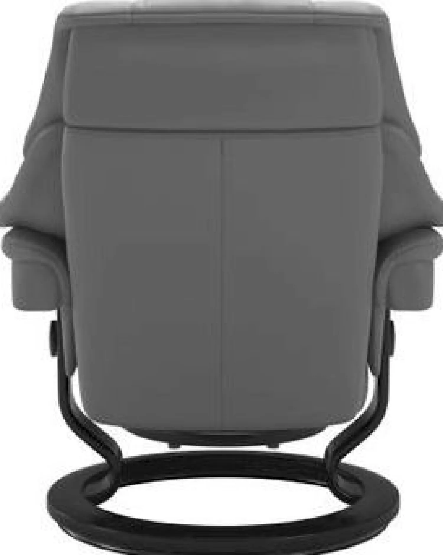 Leren Fauteuils|Draaifauteuils-Stressless Reno Relaxfauteuil Light Grey