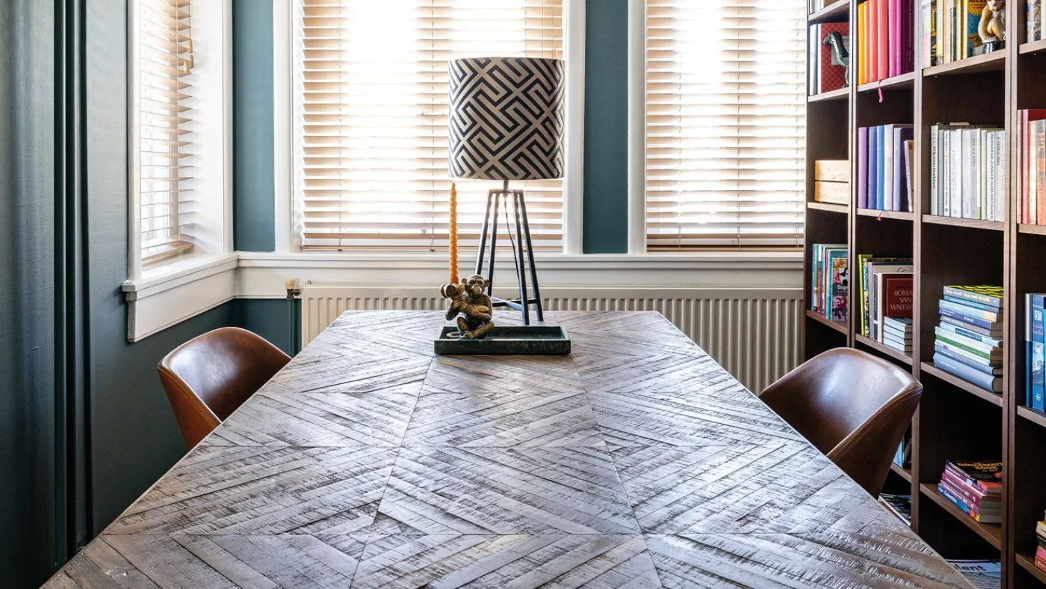 Houten Eettafels|Rechthoekige Eettafels-WOOOD Rhombic Eettafel Natural
