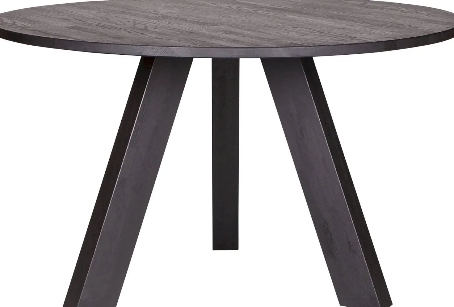 Houten Eettafels|Ronde Eettafels-WOOOD Rhonda Eettafel Blacknight