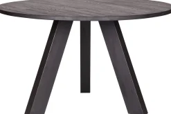 Houten Eettafels|Ronde Eettafels-WOOOD Rhonda Eettafel Blacknight