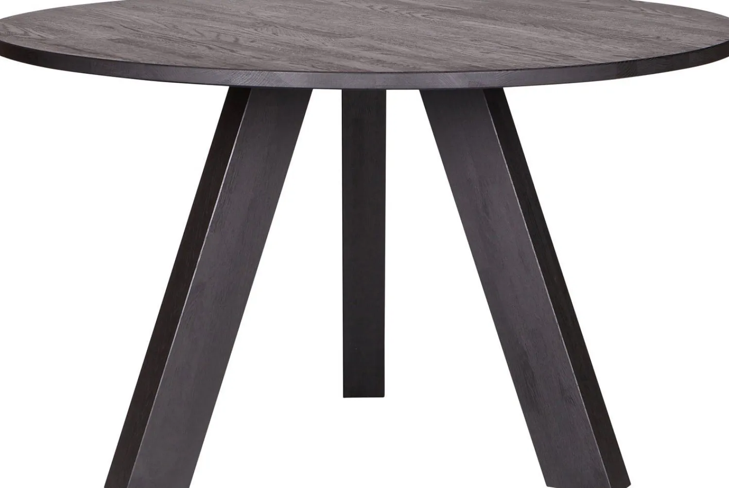 Houten Eettafels|Ronde Eettafels-WOOOD Rhonda Eettafel Blacknight