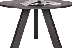 Houten Eettafels|Ronde Eettafels-WOOOD Rhonda Eettafel Blacknight