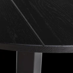 Houten Eettafels|Ronde Eettafels-WOOOD Rhonda Eettafel Blacknight