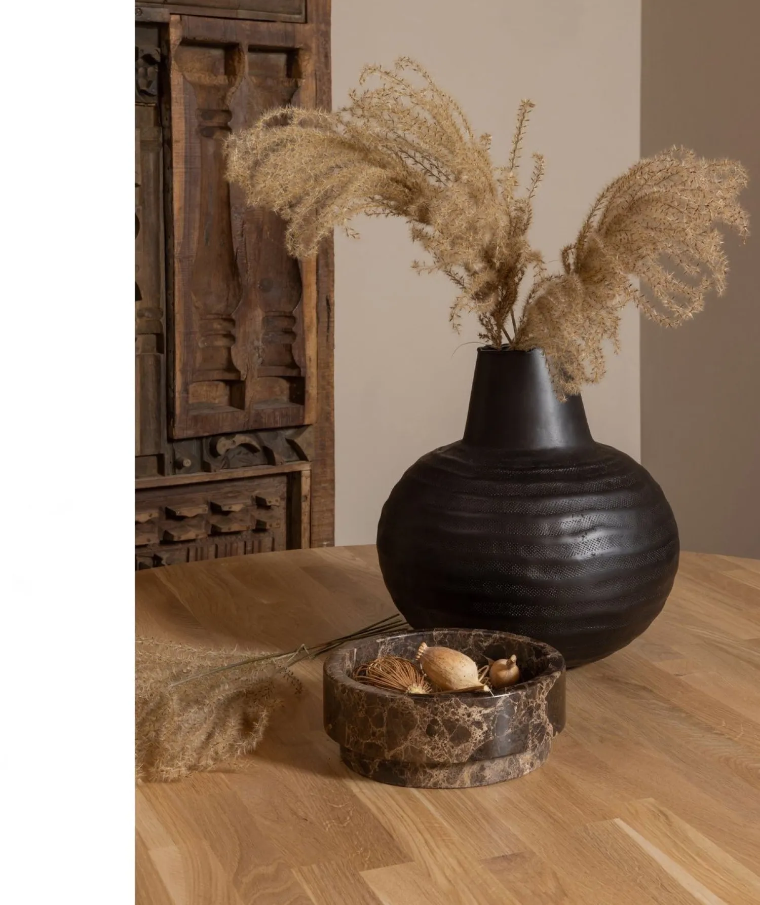 Houten Eettafels|Ronde Eettafels-WOOOD Rhonda Eettafel Natural Matt
