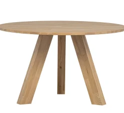Houten Eettafels|Ronde Eettafels-WOOOD Rhonda Eettafel Natural Matt