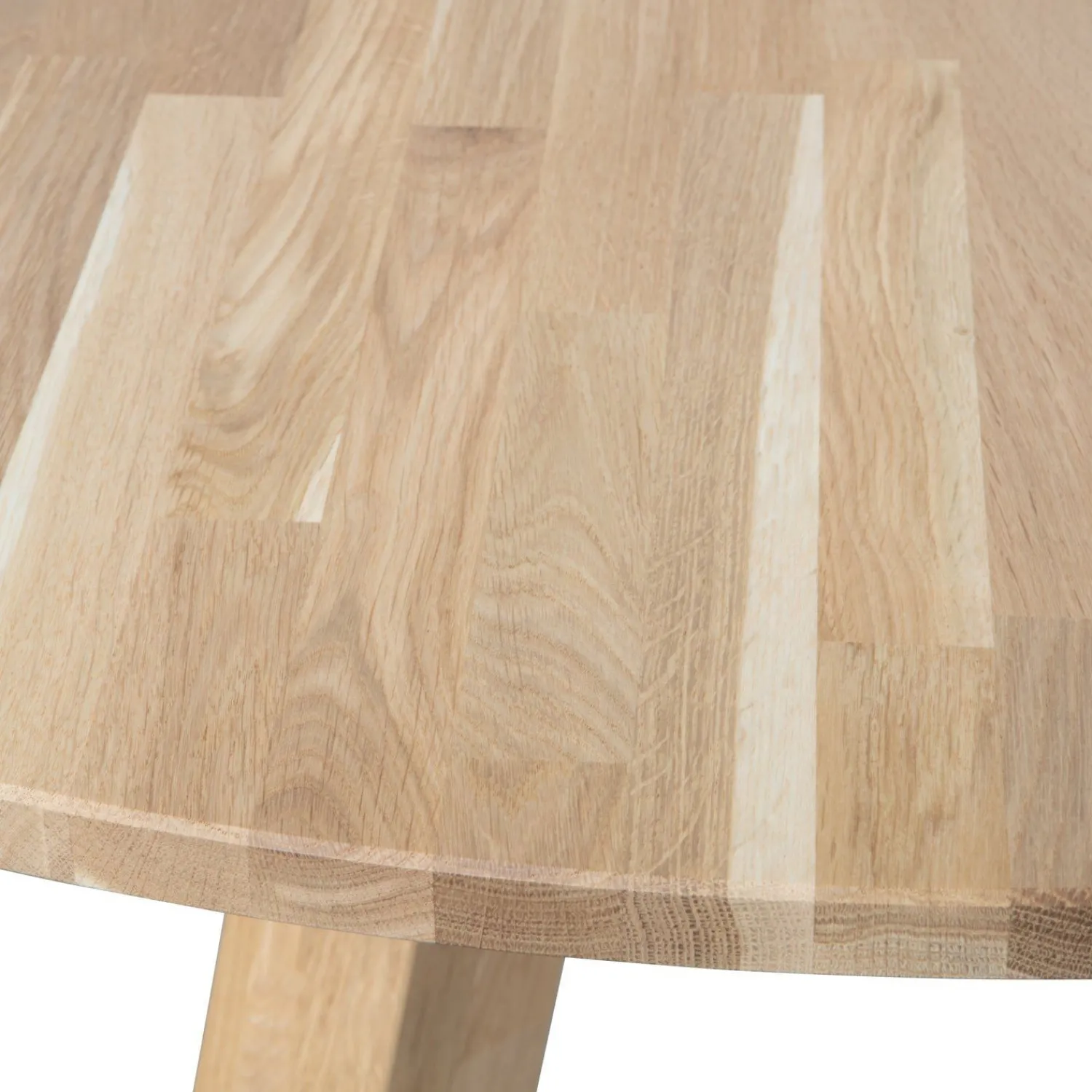 Houten Eettafels|Ronde Eettafels-WOOOD Rhonda Eettafel Natural Matt