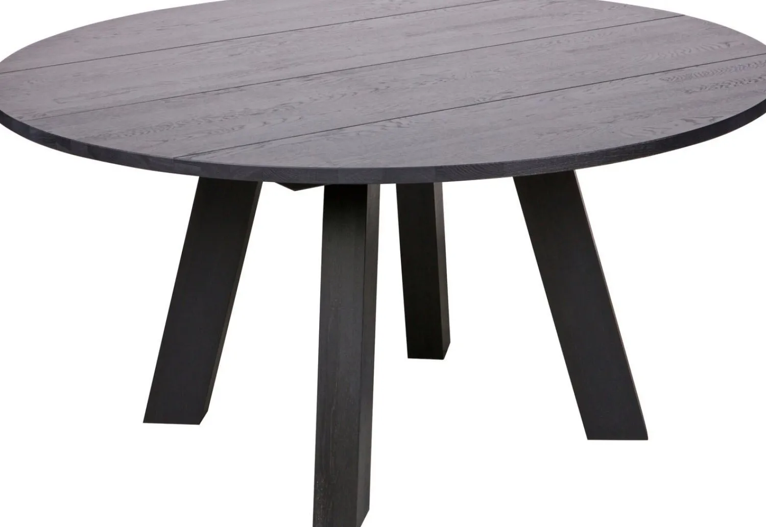 Houten Eettafels|Ronde Eettafels-WOOOD Rhonda XL Eettafel Blacknight