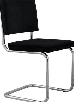 Eetkamerstoelen Zonder Armleuning-Zuiver Ridge Rib (set van 2) Eetkamerstoel Black