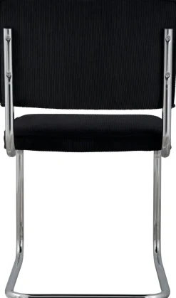Eetkamerstoelen Zonder Armleuning-Zuiver Ridge Rib (set van 2) Eetkamerstoel Black