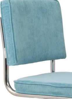 Eetkamerstoelen Zonder Armleuning-Zuiver Ridge Rib (set van 2) Eetkamerstoel Blue