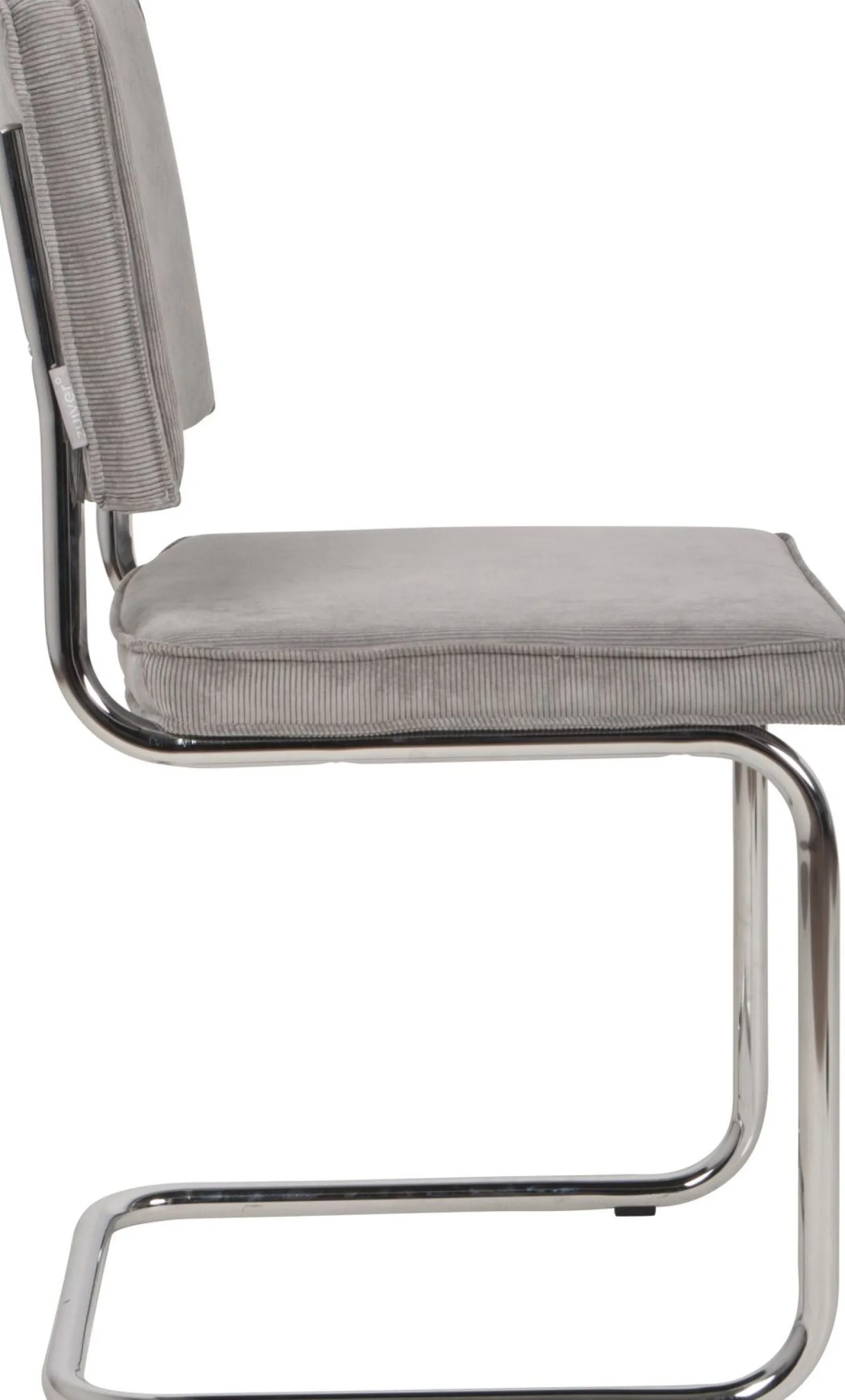 Eetkamerstoelen Zonder Armleuning-Zuiver Ridge Rib (set van 2) Eetkamerstoel Cool Grey