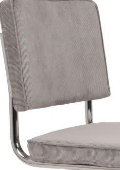 Eetkamerstoelen Zonder Armleuning-Zuiver Ridge Rib (set van 2) Eetkamerstoel Cool Grey