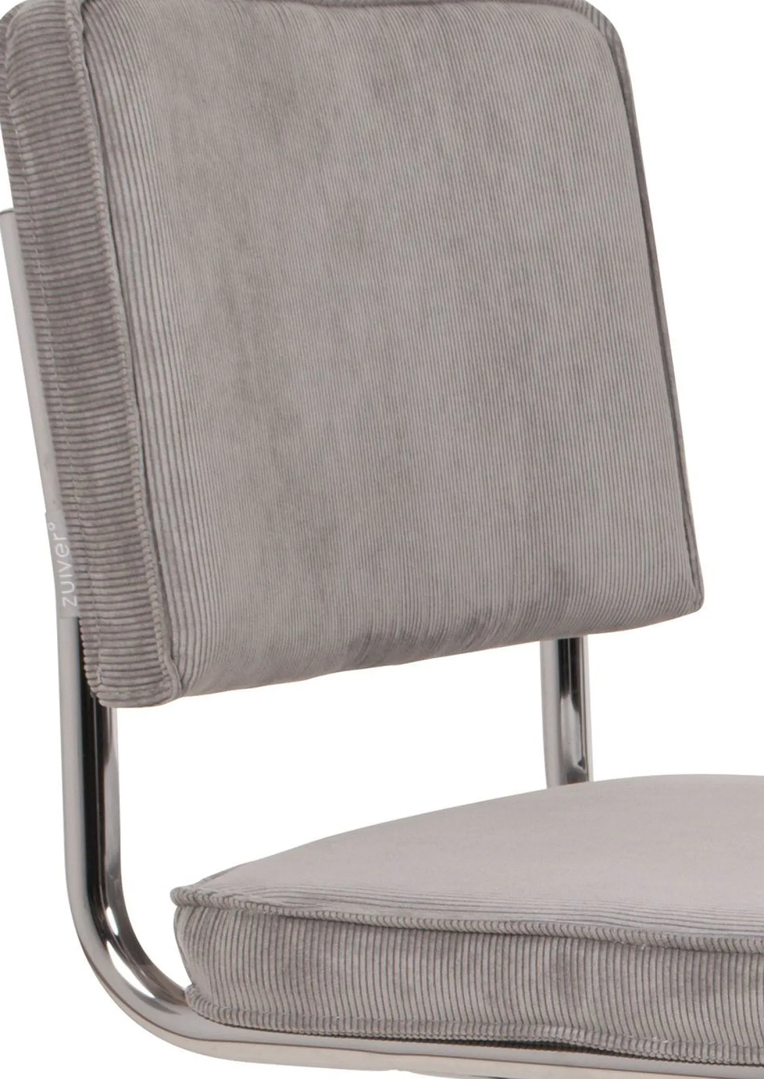 Eetkamerstoelen Zonder Armleuning-Zuiver Ridge Rib (set van 2) Eetkamerstoel Cool Grey