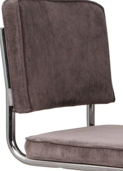 Eetkamerstoelen Zonder Armleuning-Zuiver Ridge Rib (set van 2) Eetkamerstoel Grey