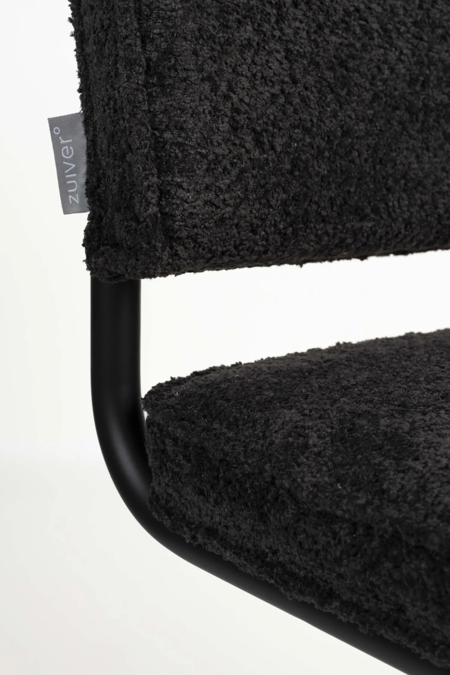 Eetkamerstoelen Zonder Armleuning-Zuiver Ridge Soft (set van 2) Eetkamerstoel Zwart