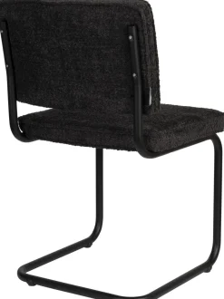 Eetkamerstoelen Zonder Armleuning-Zuiver Ridge Soft (set van 2) Eetkamerstoel Zwart