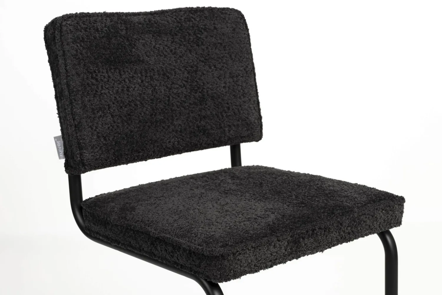 Eetkamerstoelen Zonder Armleuning-Zuiver Ridge Soft (set van 2) Eetkamerstoel Zwart