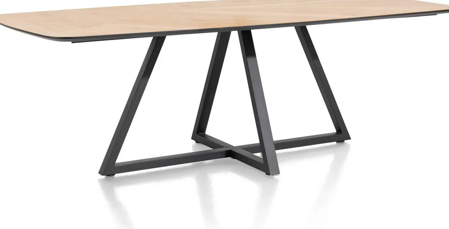 Houten Eettafels|Rechthoekige Eettafels-Henders en Hazel Ridgefield Oval Eettafel Natural
