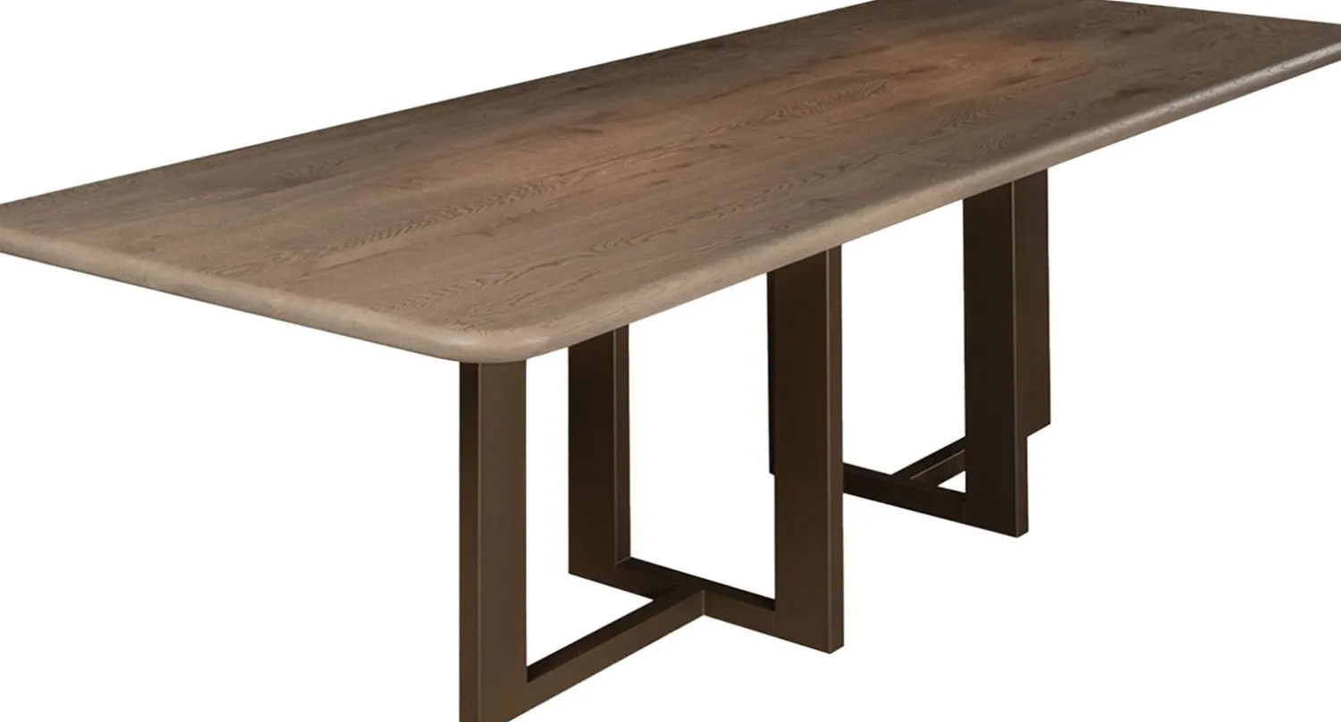 Rechthoekige Eettafels-Eijerkamp Collectie Riff Eettafel Wenge