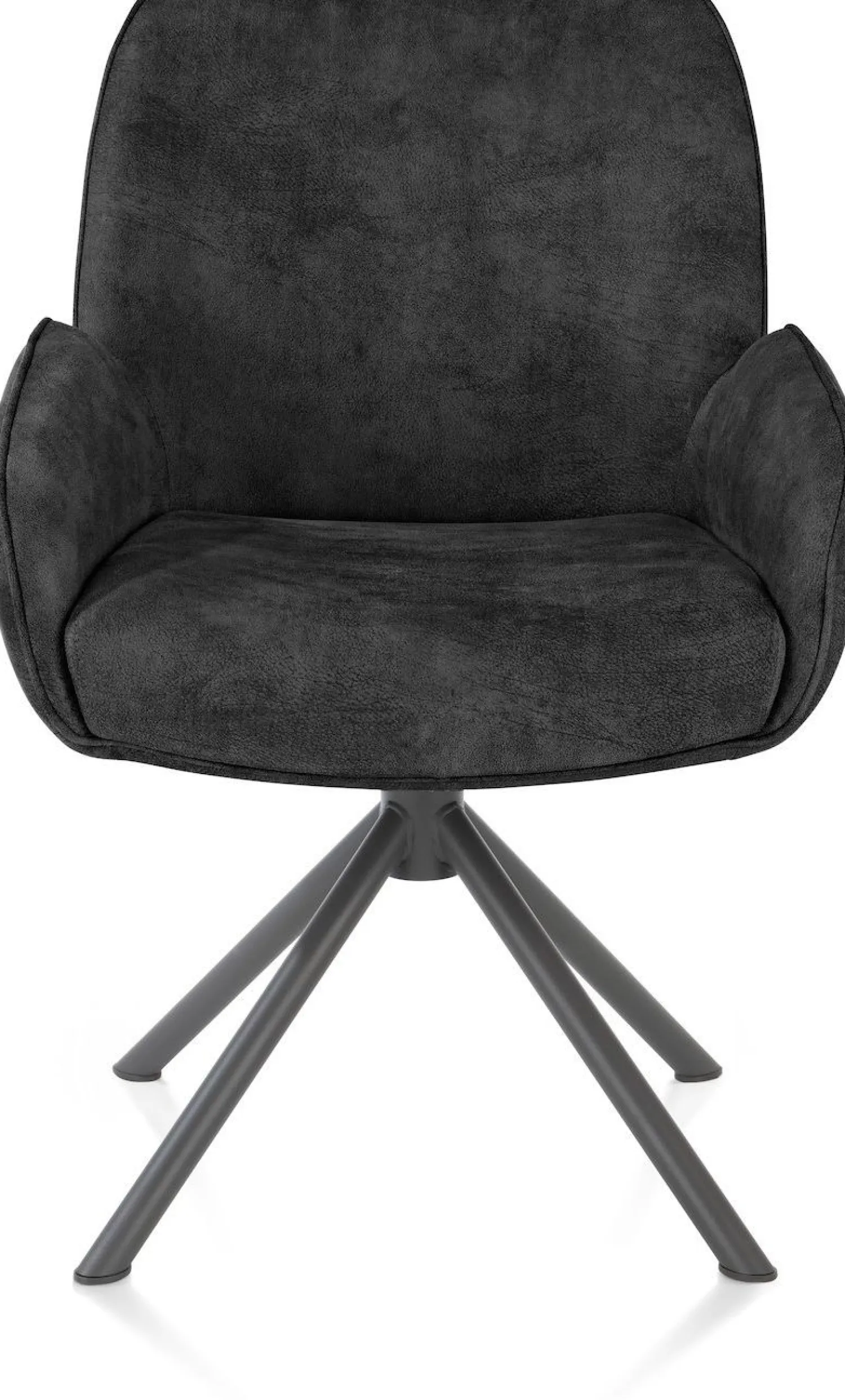 Eetkamerstoelen Met Armleuning-Henders en Hazel Riley Armstoel Off Black