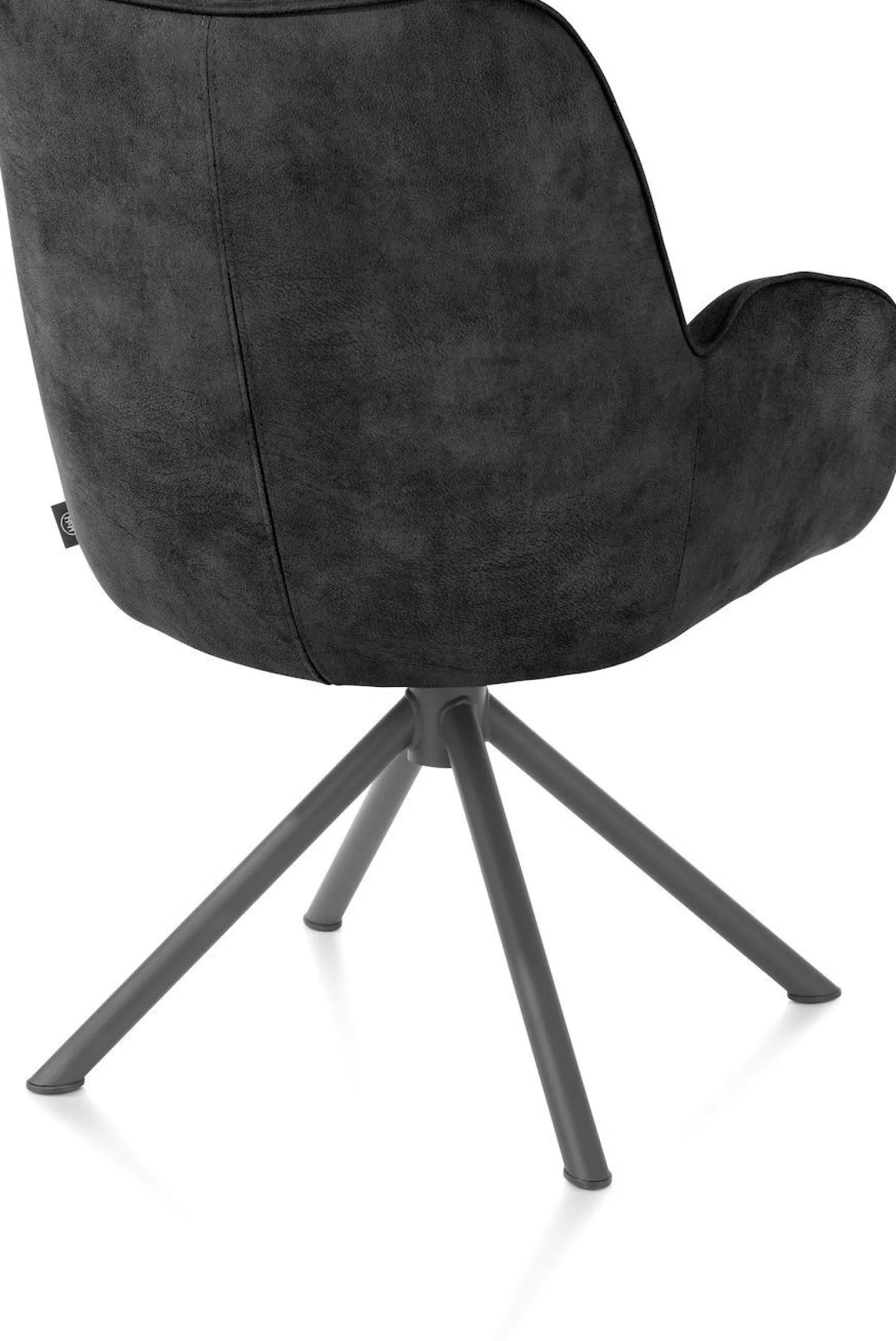 Eetkamerstoelen Met Armleuning-Henders en Hazel Riley Armstoel Off Black