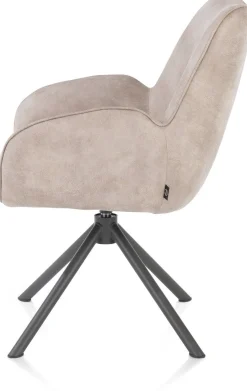 Eetkamerstoelen Met Armleuning-Henders en Hazel Riley Armstoel Kiezel