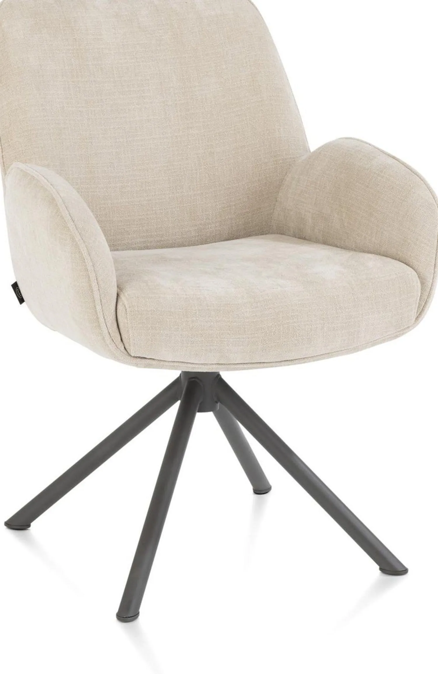 Eetkamerstoelen Met Armleuning-Henders en Hazel Riley Eetkamerstoel Creme