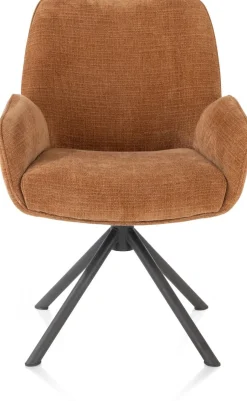 Eetkamerstoelen Met Armleuning-Henders en Hazel Riley Eetkamerstoel Koper