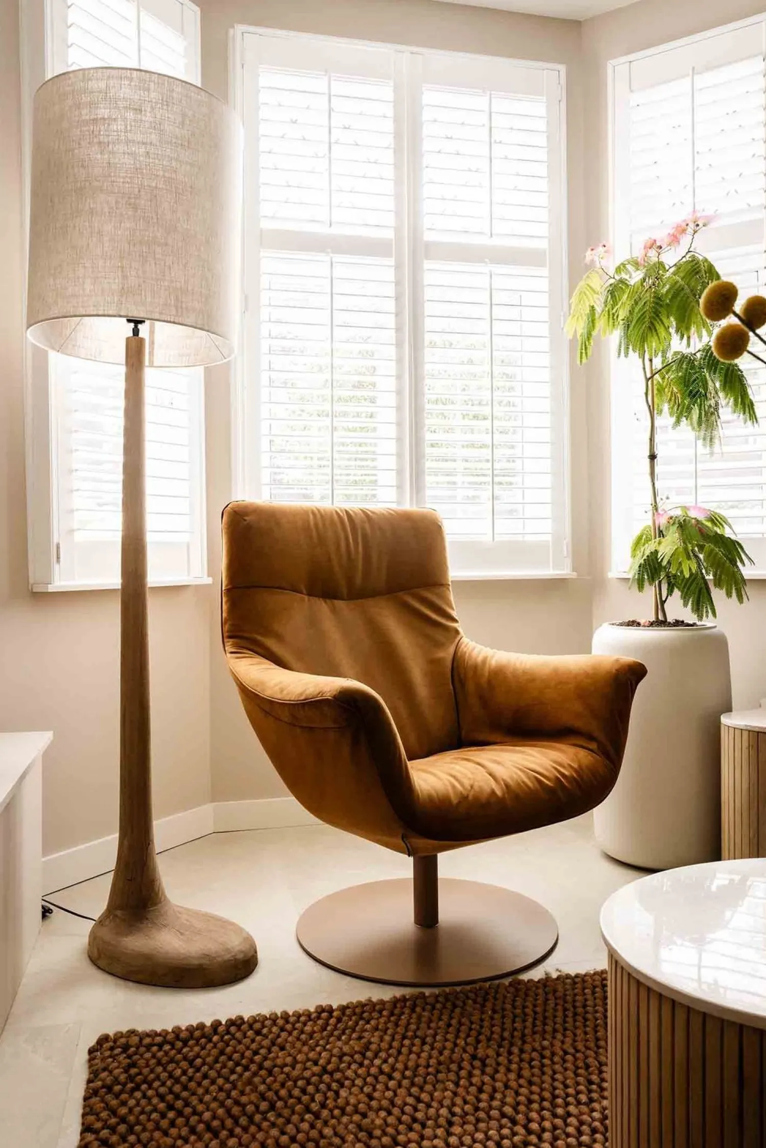Houten Vloerlampen|Vloerlampen-By Boo Rine Vloerlamp Brown