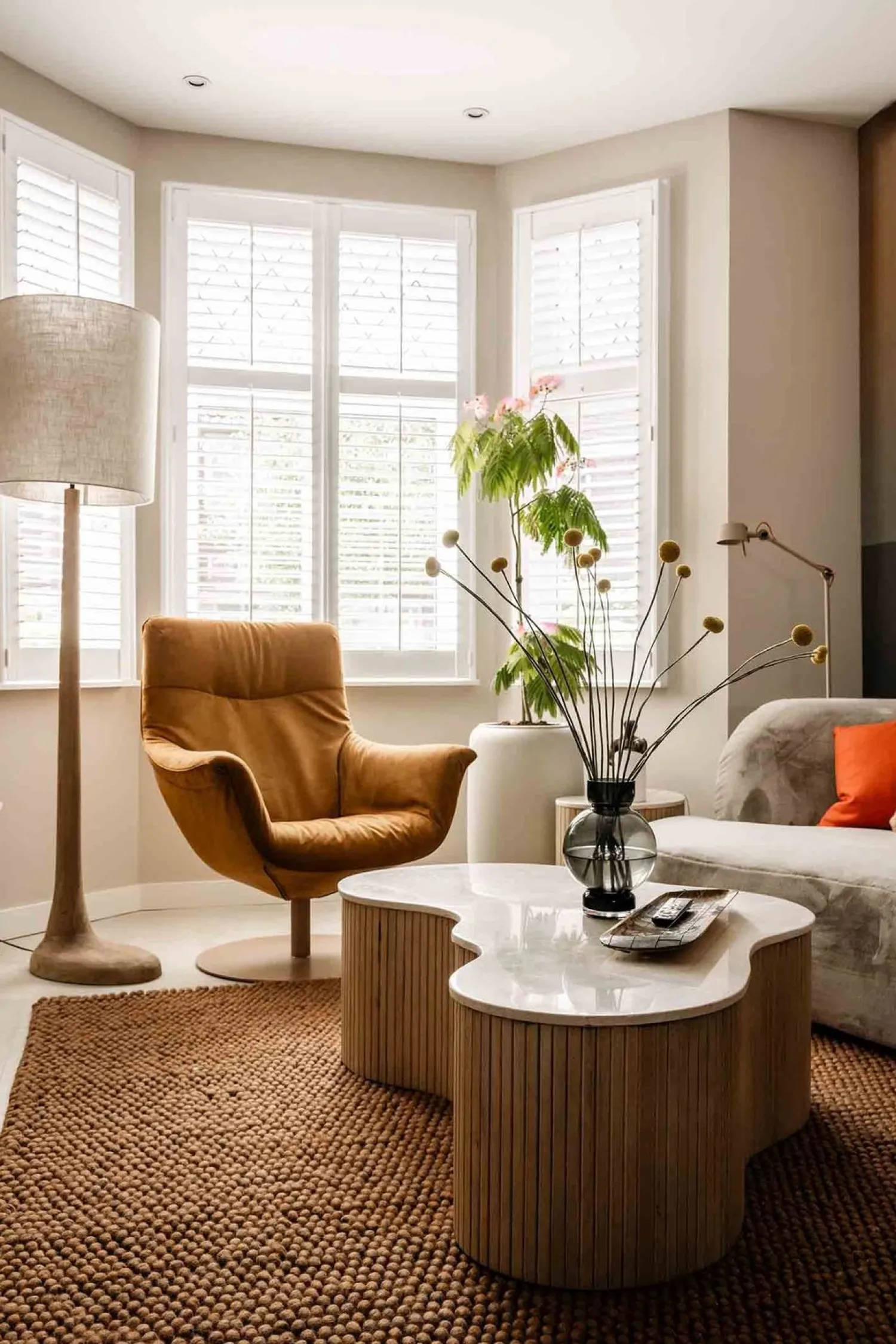 Houten Vloerlampen|Vloerlampen-By Boo Rine Vloerlamp Brown