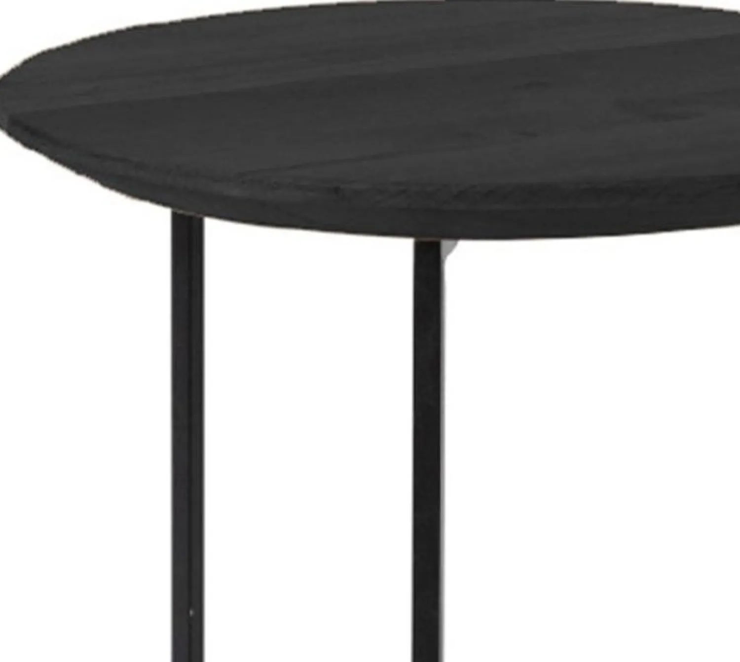 Houten Bijzettafels|Ronde Bijzettafels-Eijerkamp Collectie Rio Bijzettafel Zwart