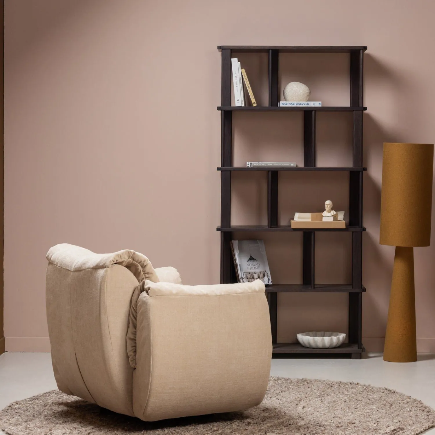 Boekenkasten-WOOOD Riss Boekenkast Mystic Brown